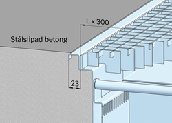 Stålslipat betonggolv