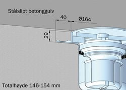 Stålslipt betonggulv