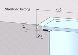 Stålslipat betonggolv